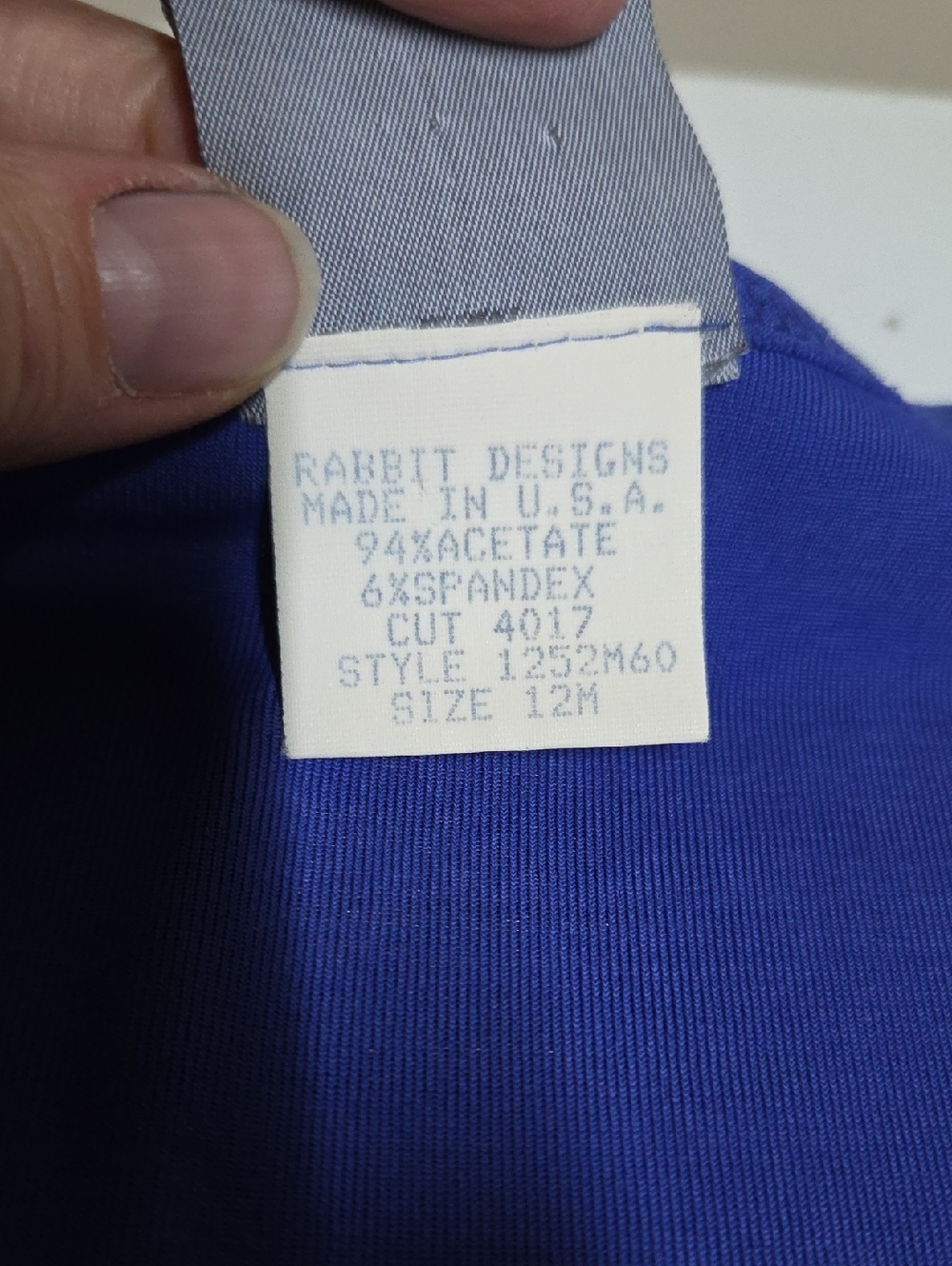 Rabbit Rabbit Rabbit Sleeveless Colorblock Dress Blue, Cream & Navy Sz 12 - Picture 6 of 7